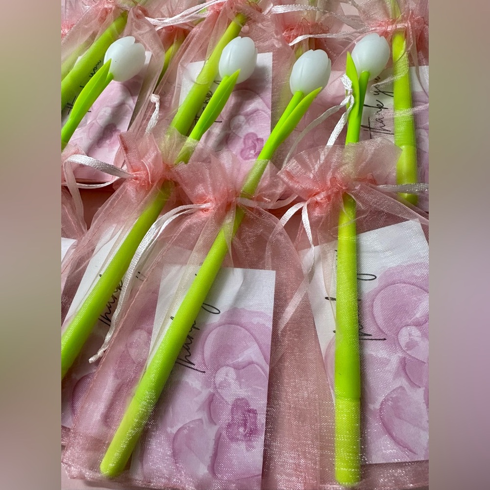 10 Sets Of White Tulip Pens Buyer Gift Sets - Picture 2 of 3